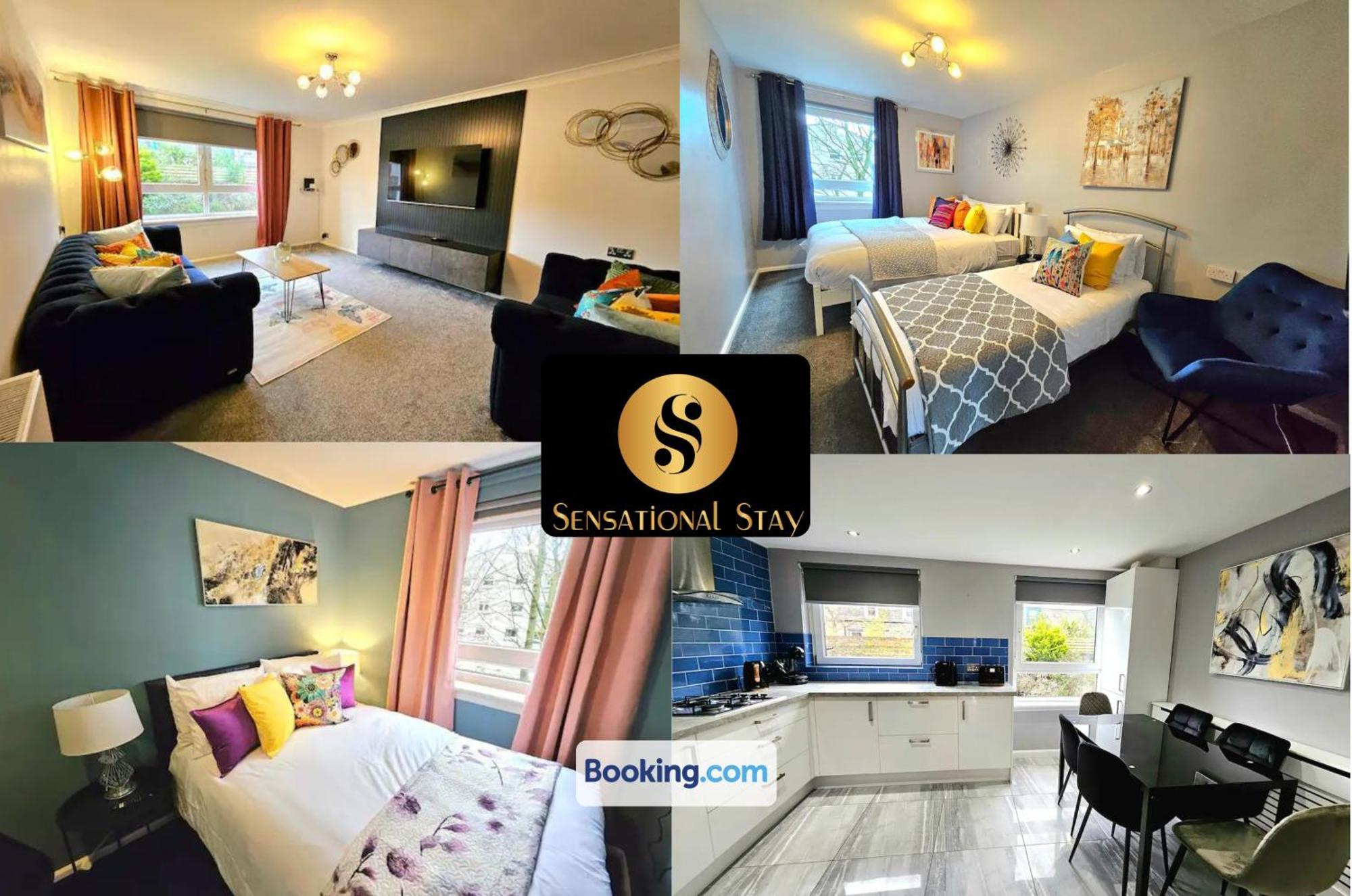 Lovely 3 Bedroom By Sensational Short Lets & Service With 6 Beds Apartment *